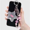 Unique Mini Bag Accessory With Acrylic Frame And Metal Star DIY Craft Keychain Decoration for Women