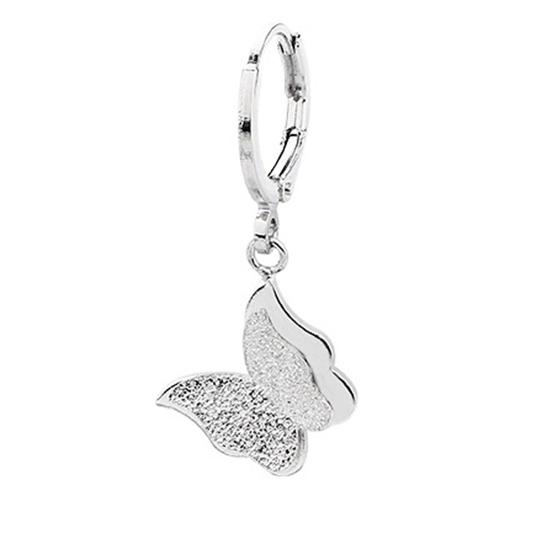 

1 шт. серьги-капли минималистичные гипоаллергенные элегантные блестящие подарочные модные украшения матовые бабочки женские