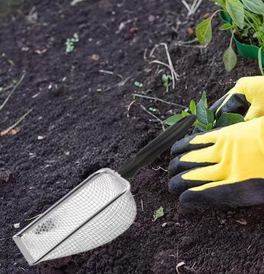 Garden Sifter Soil Shovel Screen Stainless Steel Sieve