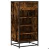 VidaXL Shoe Rack Smoked Oak 48x38x97.5 Cm Engineered Wood 849211