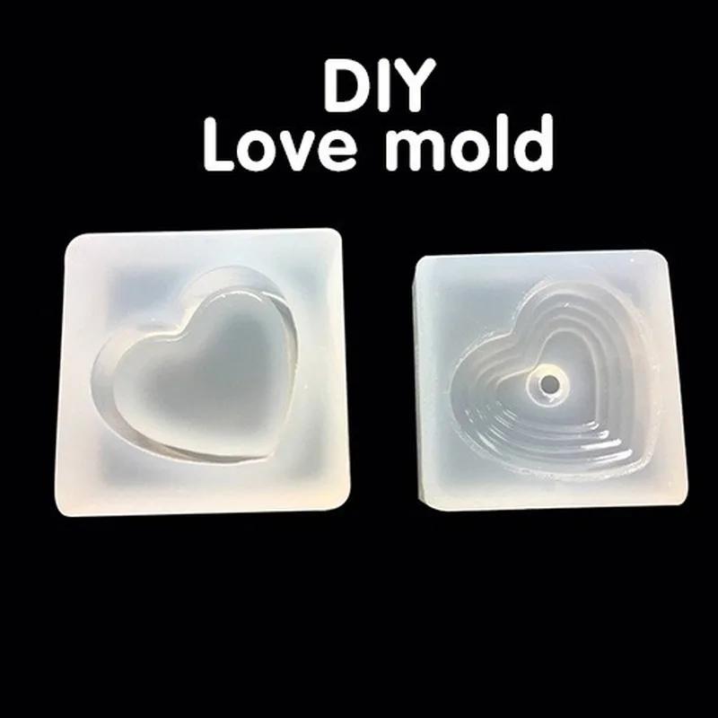 Creative Handmade DIY New Silicone Molds Heart-shaped Square Storage Box Mold Resin Jewelry Crafts Casting Mold Accessories