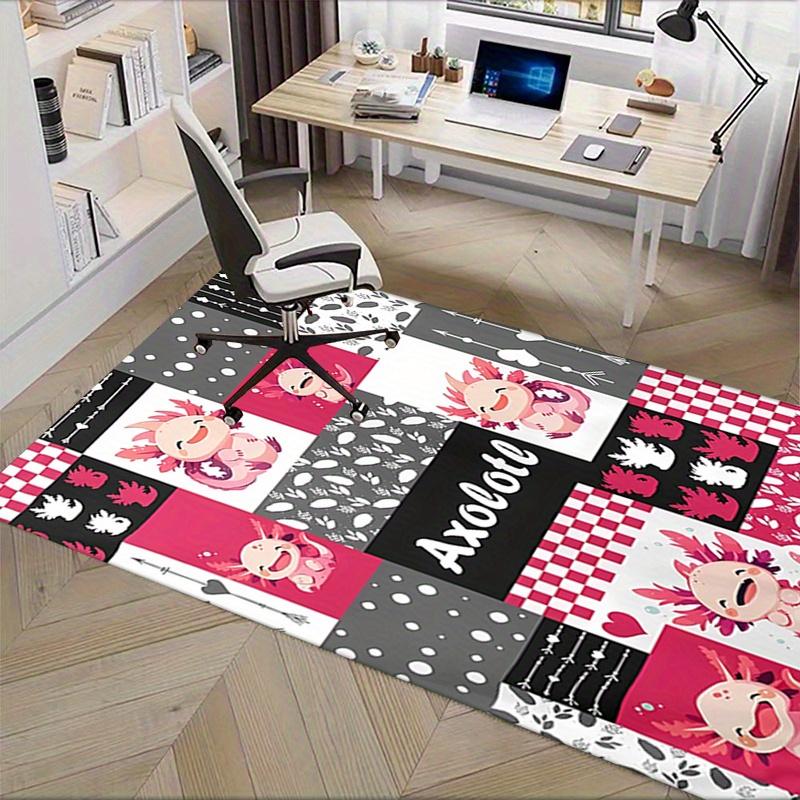 1pc Axolotl,Cute,Cartoon Office Carpet Soft Polyester Entrance Carpet Washable Non Slip Machine Wash