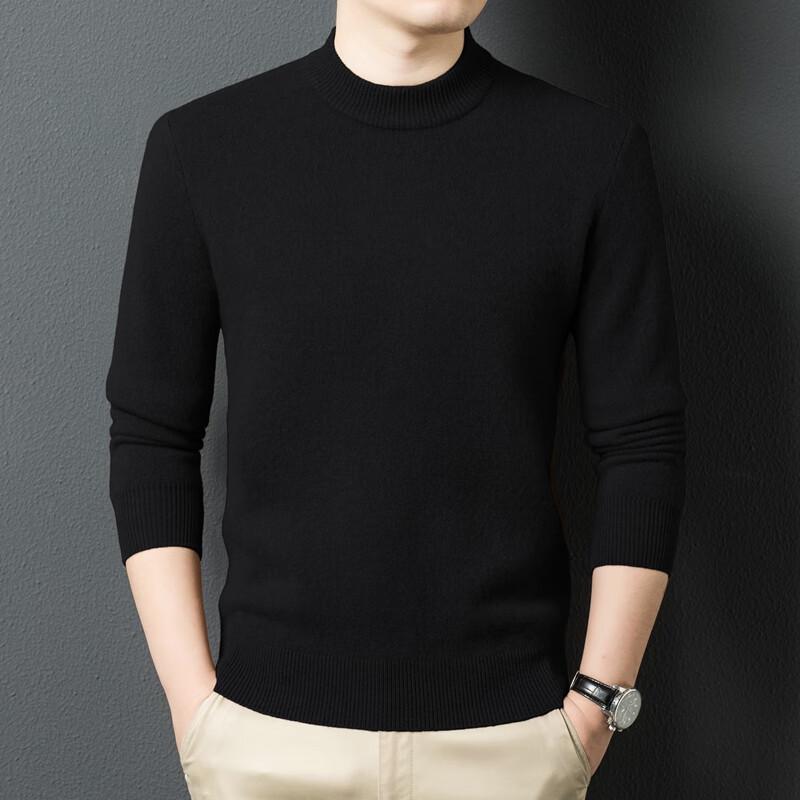 Eliten Men's 100% Lamb Wool Round Neck Pullover Sweater