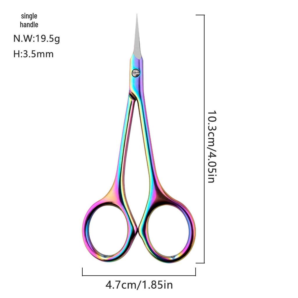 Stainless Steel Russian Cuticle Scissors - Portable, Precise Dead Skin Remover