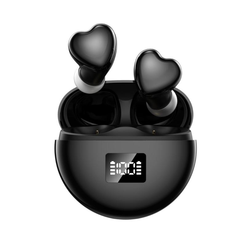 Lovely Heart Shape Wireless Earphones Earbuds With Modern Wireless Headphones And Comfortable Fit For Daily Use TE-I3