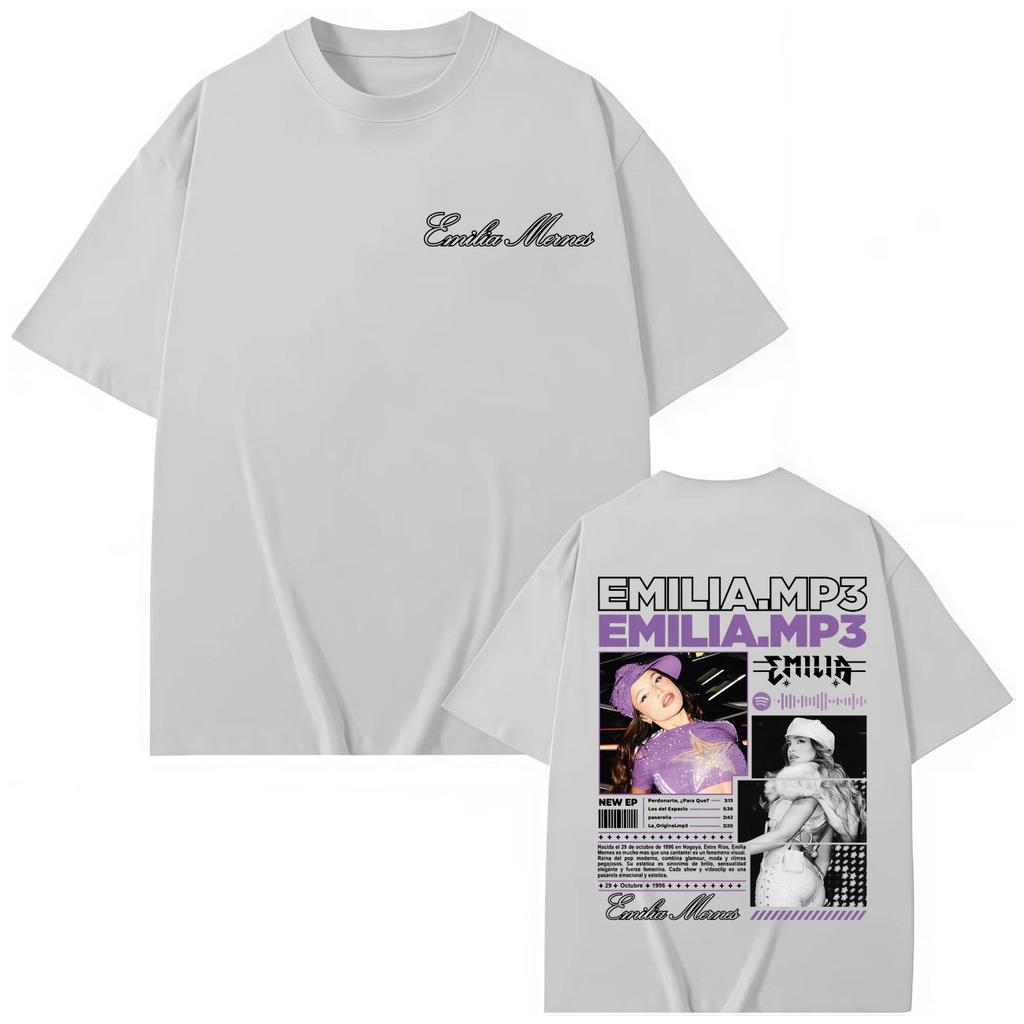 Singer Emilia Mernes T-shirt Men Women Fashion Y2k Aesthetic Oversized T-shirts Hip Hop Vintage Short Sleeve T Shirt
