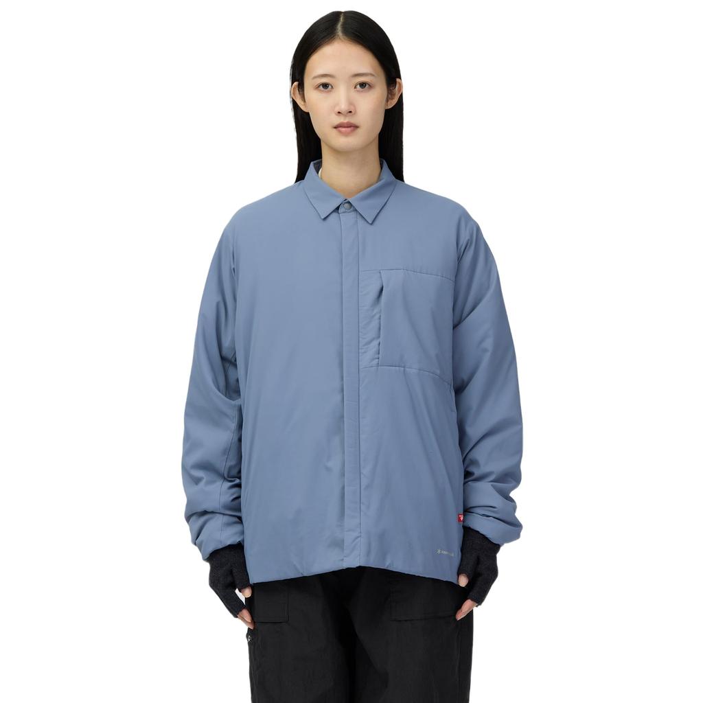 Snow Peak Flexible Insulated Shirt LIGHT BLUE M - Lightweight, Breathable, Stretch, Water-Repellent