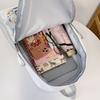 Schoolbag School Bag Neutral Large Capacity Simple Backpack Korean Edition Fashion Backpack Student Male Female Campus High School School Bag