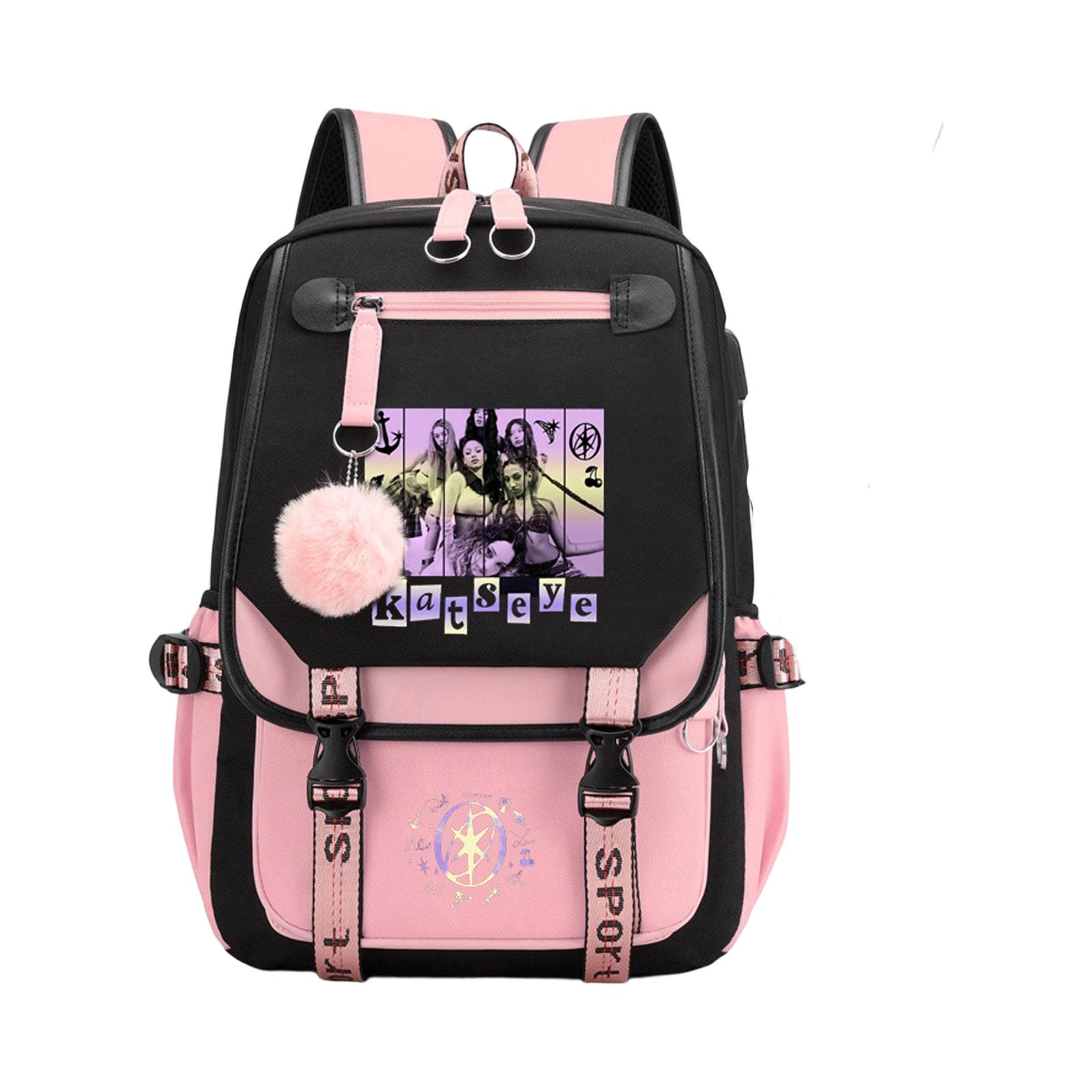 Korean Girl Group Printed School Bags For Primary And Secondary School Students One Size