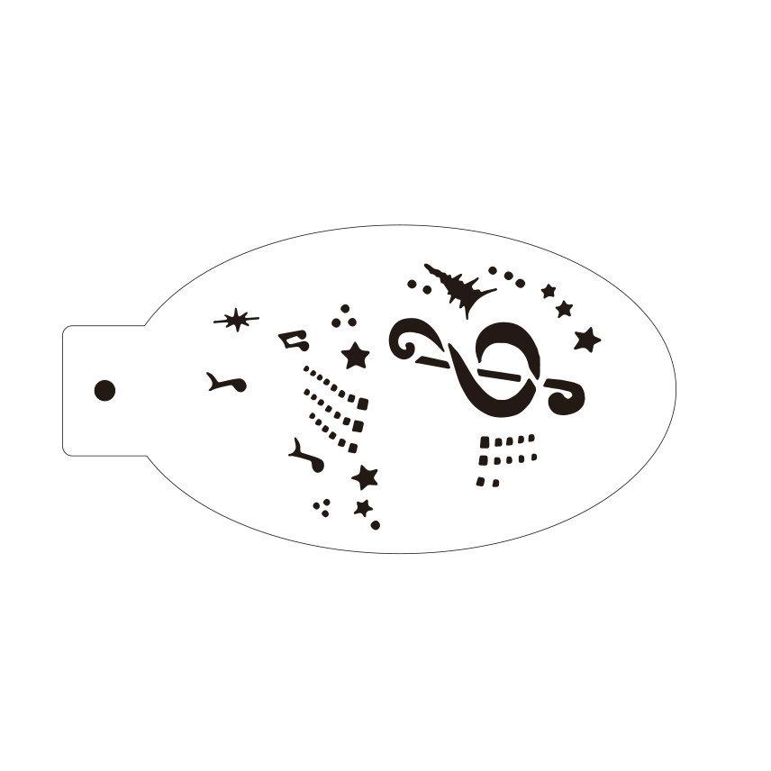New Face Painting Stencils Templates Professional Body Art Dolphin Deer Butterfly Plastic Makeup Tools