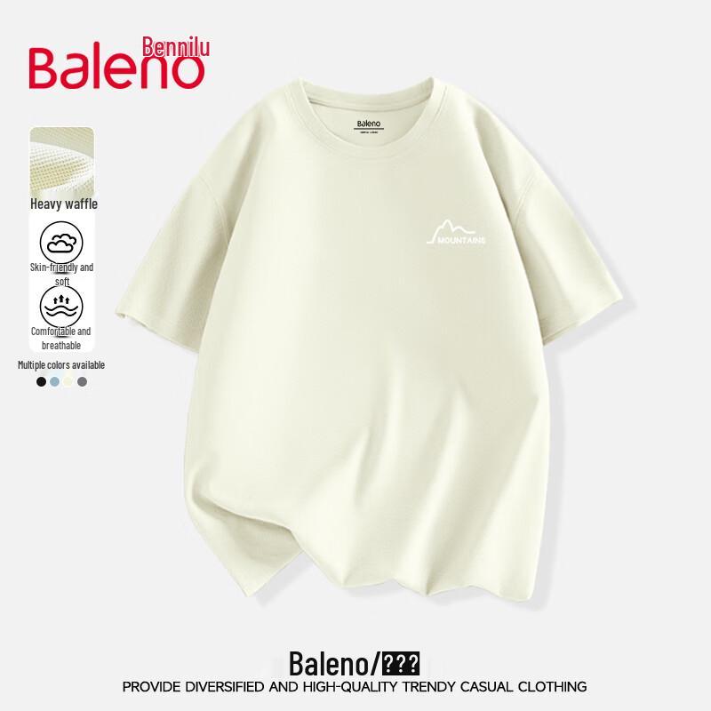 

Baleno Men s American Style Waffle Knit Short Sleeve T-Shirt XL