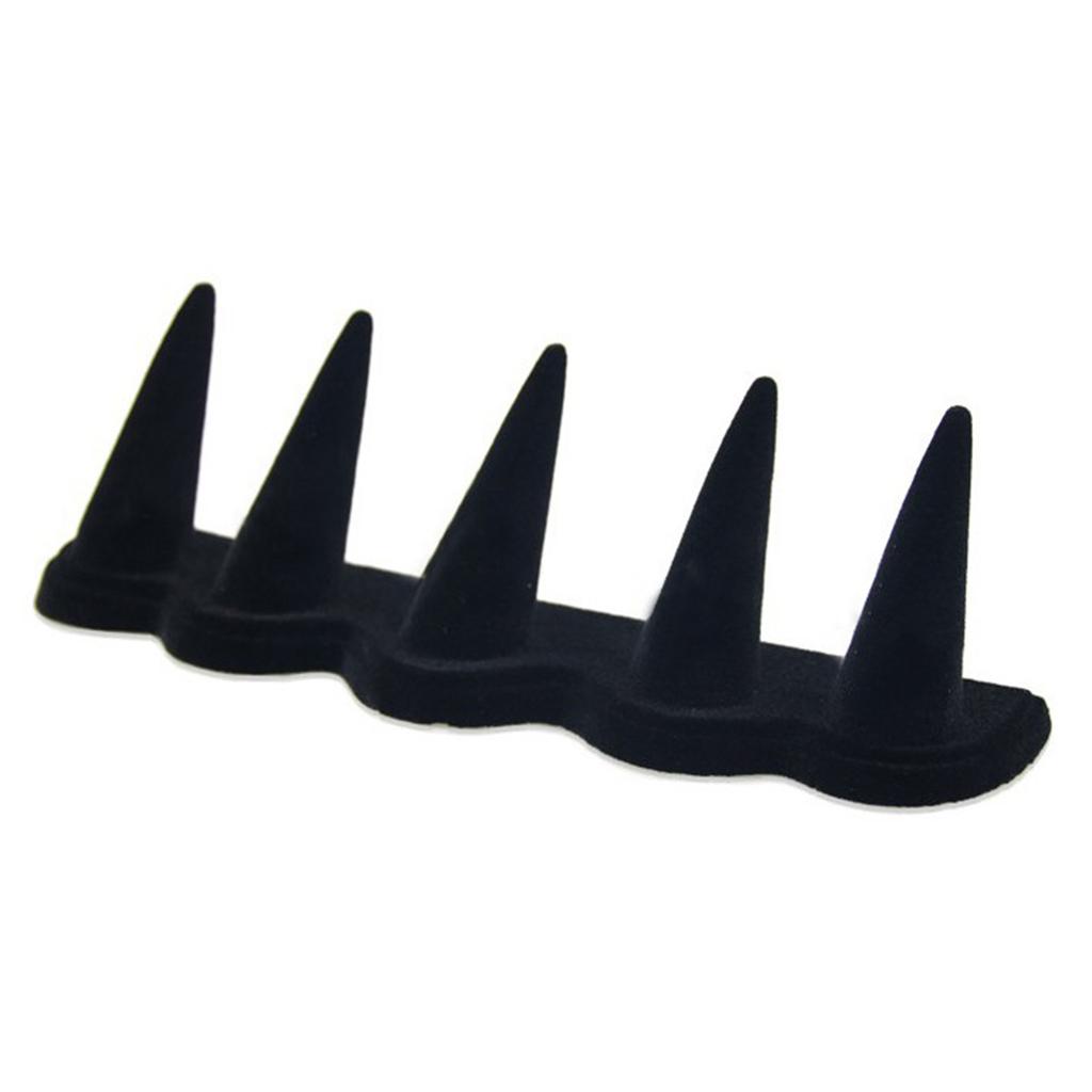 Resin Ring Display Stand With Black Flocking For Jewelry Storage And Decoration