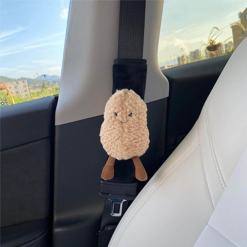 Original Car Seatbelt Shoulder Pads, Cute Peanut Penguin Car Decoration Shoulder Pads, Couple Accessories Gift Little Peanut Shoulder Pads