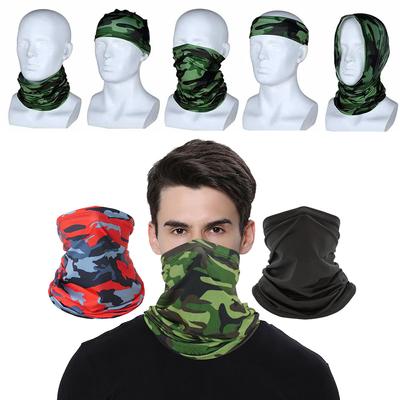 Mehrzweck-Turban, Reitschal, Fahrrad-Bandana, Herren und Damen, Halsschutz, Sonnenschutz, Eisseide, Outdoor, Angeln, Wandern, Kopfbedeckung, Maske