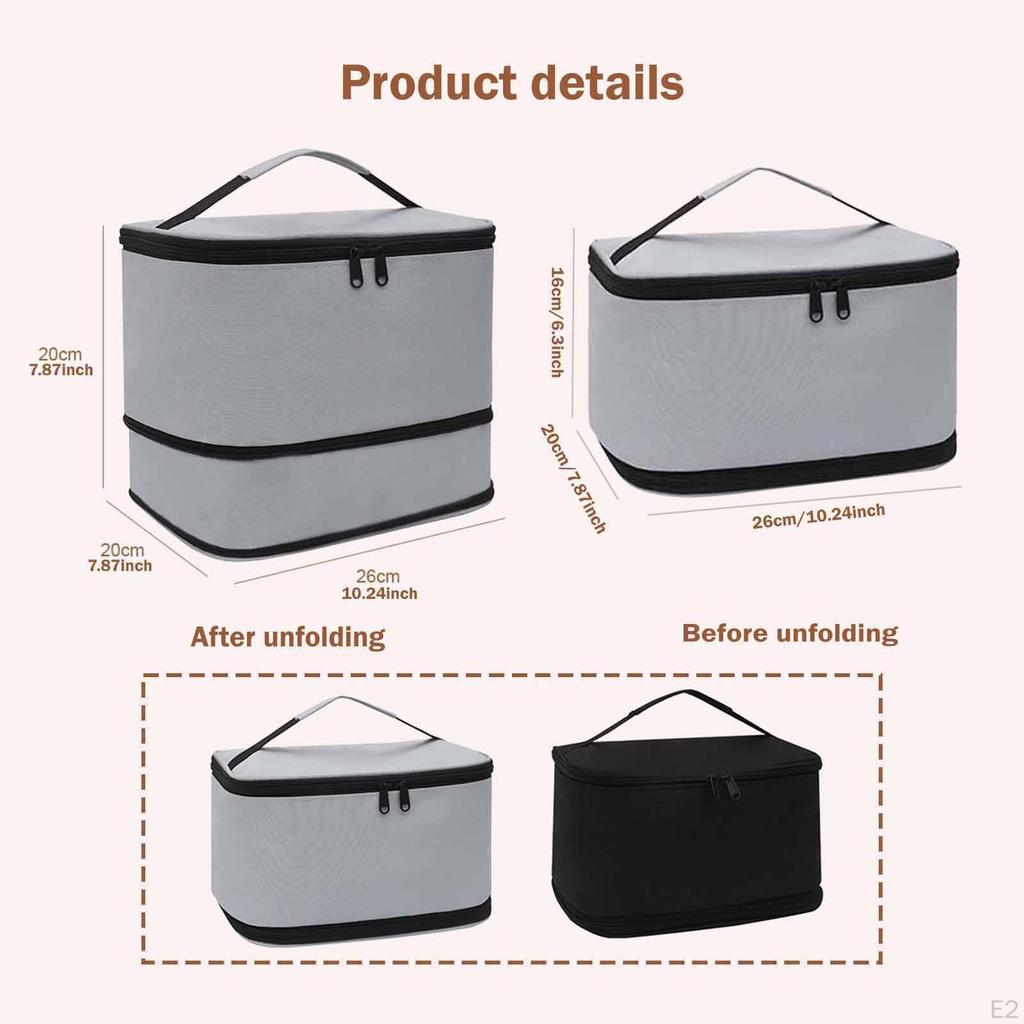 Insulated Bag Cold Food Thermal Carrier Portable Lunch Tote Box for Picnic