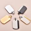 Blank Tag Men's Pendant Necklaces Stainless Steel Chain Necklace Square Pendant  For Men and Women