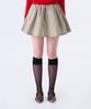 Kisyoleu Shirred Mini Skirt_Beige Check