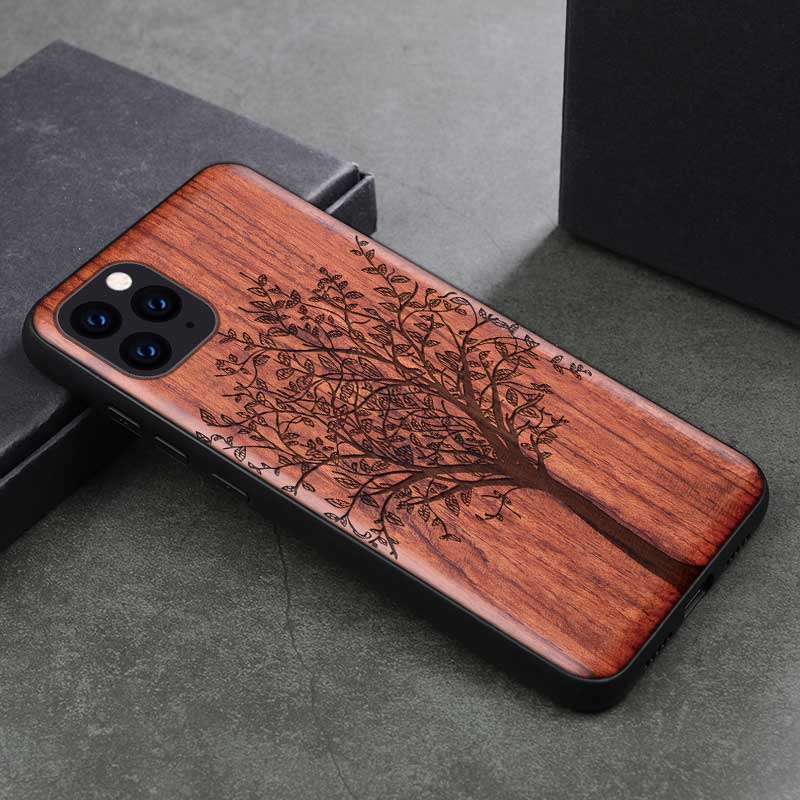 Custodia in Legno Naturale Vero TPU per iPhone 16 15 14 13 12 11 Pro max Custodia Cover Guscio Telefono Funda per iPhone 16 Pro Max