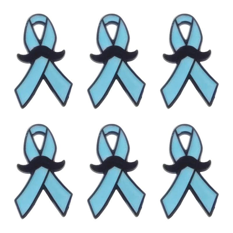 Friendly Blue Ribbon Brooch Pin Lightweight Secure Design For Casual Formal