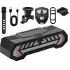 Bike Turn Signal Light with Remote, 120dB Horn & Ground Projection, Wireless LED Safety Warning Light for Bicycle