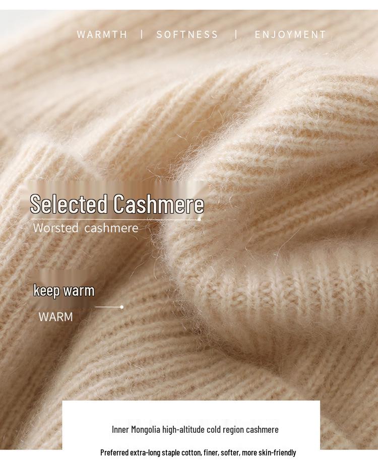 2025 Herbst/Winter Damen- & Unisex 100% Reiner Kaschmir Beanie - Warme, modische und vielseitige Mütze