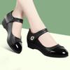 Comfortable Soft-Sole Mid-Age Mom Shoes, Lightweight Anti-Slip Durable Women's Leather Shoes, Round-Toe Low-Cut Women's Shoes