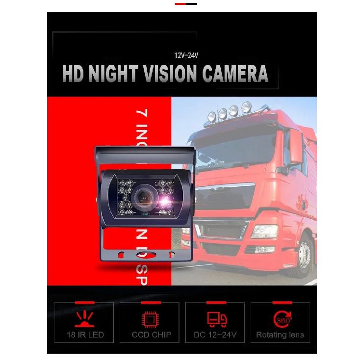 Reverse Camera 4 Pin AV Port IR Night Backup Camera Waterproof For Truck/Trailer/Pickups/RV/ Heavy