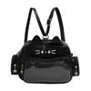 Cute Multipurpose Cats Shoulder Bag with Adjustable Straps Large Capacity Clear Pocket Itabag Backpack for Pin Display