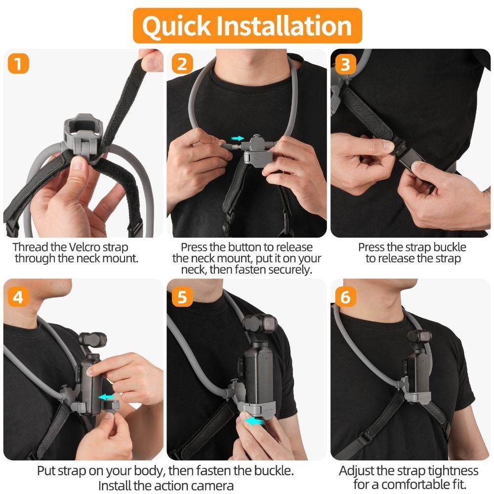 Adjustable First-Person View Shooting Bracket for DJI Osmo Pocket 4 3 Camera Accessories