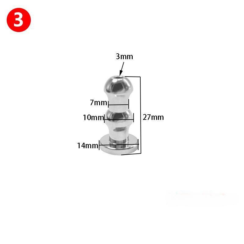 6 veľkostí Nerezový dutý uretálny dilatátor Katéter Gay Konské oko Stimulovať Sexuálna hračka 18+ Muži Penis Plug Zaviesť Uretra Korálky