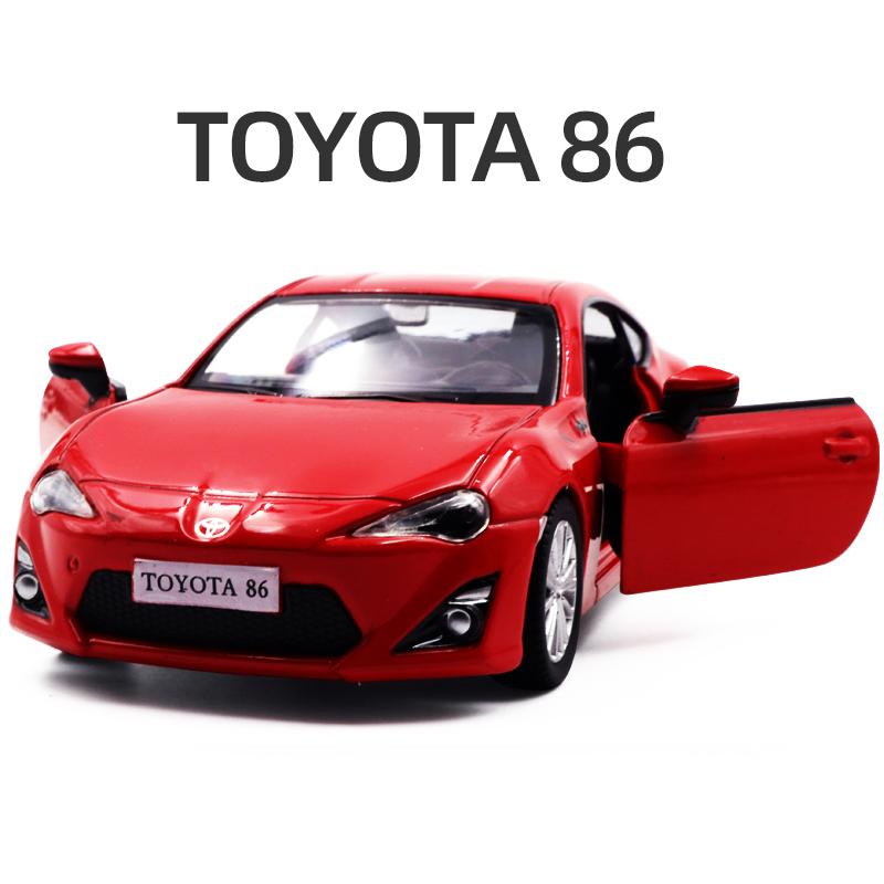 

1/36 Toyota 86 Alloy Diecast Car Model Toy 2 Doors Opened Pull Back Cars Birthday Gifts For Children Adult Collections