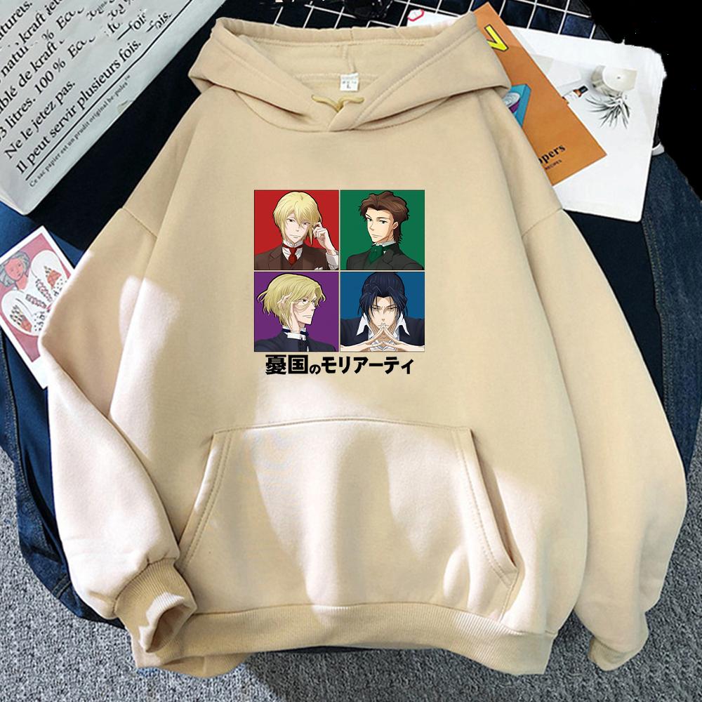Beliebte Anime Moriarty Der Patriot William Sherlock Kapuzenpullover Lustige Cartoon Ästhetische Grafik Streetwear Koreanische Hoodies