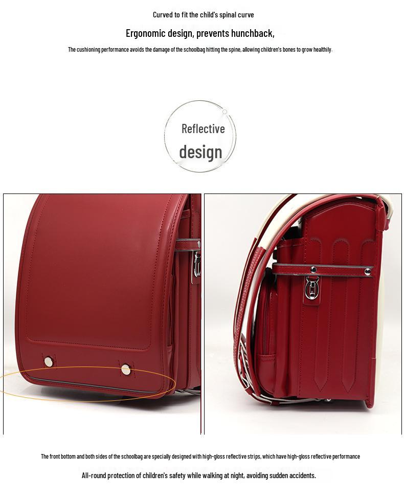 Rucsac de școală japoneză: Ușor, Protejează Spatele pentru Băieți și Fete din Clasele 1-6