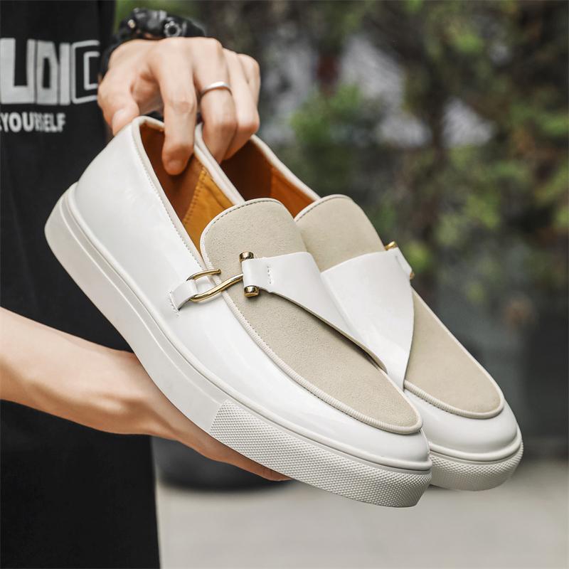 Fashion Leather Shoes Formal Personality Design Tenis Men De Hombre Moccasins Tenis Caballero Designer Sneakers Fashion Dress