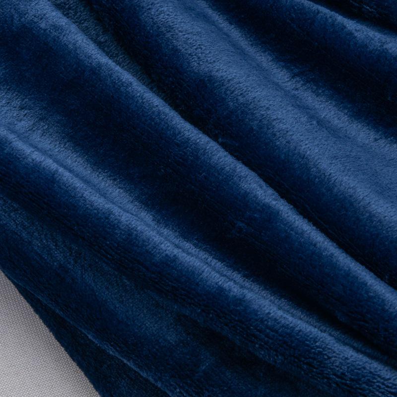 Dicke einfarbige Korallenfleece-Decke – Kuschelig für Haustiere, Zuhause oder Büro