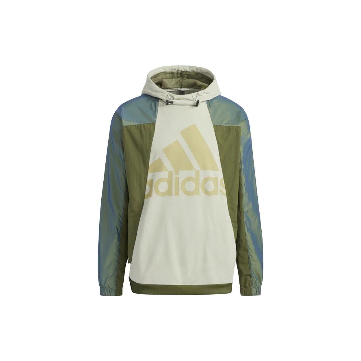 adidas Men s Big Logo Colorblock Half-Zip Hoodie GQ1171 L