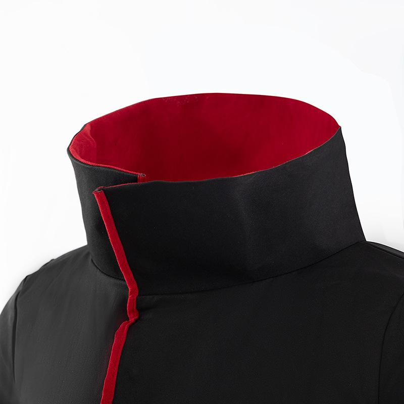 Premium Academische Robe met Opstaande Kraag & Knopen