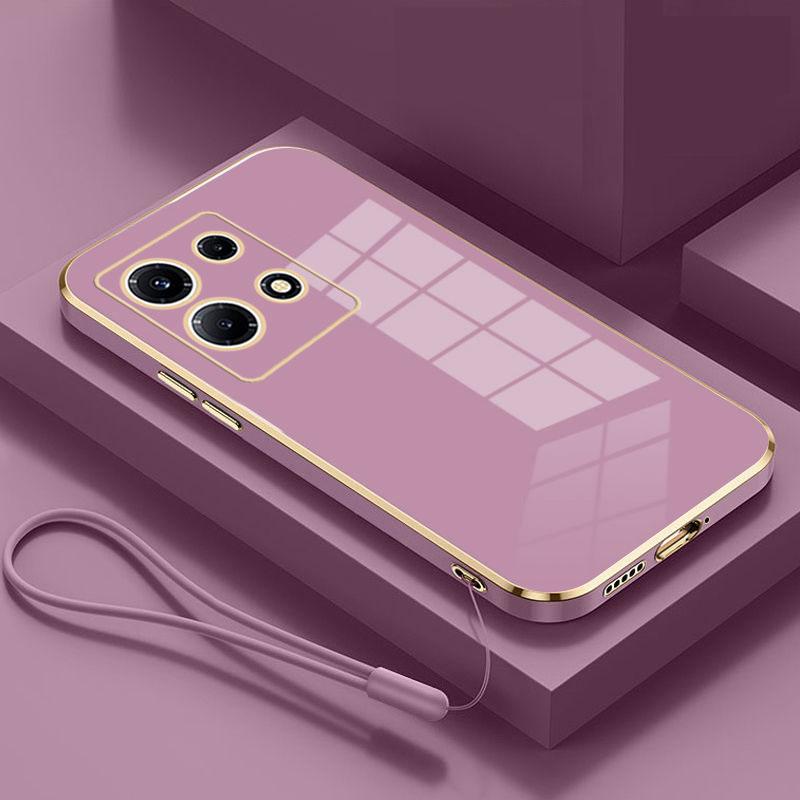 Infinix Note 30 dėklas prabangus kvadratinis dengtas X6833B, X6716B telefono dėklas atsparus smūgiams silikoninis galinis dangtelis Fundas