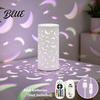 Romantic Accent Light USB Butterfly Projector Lamp RGB 16 Colors Decorative Lamp with Remote LED Desk Control Hollow-out Night for Bedroom