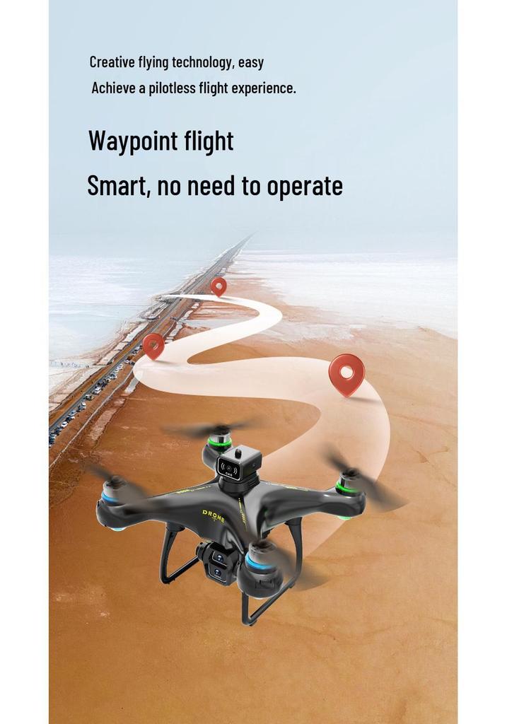 Wow-oh S112 8K HD Brushless Drone with Large Screen Control & Long Endurance
