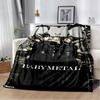 Babymetal combination warm printed blanket, office lounge sofa blanket, flannel household blanket multifunctional blanket
