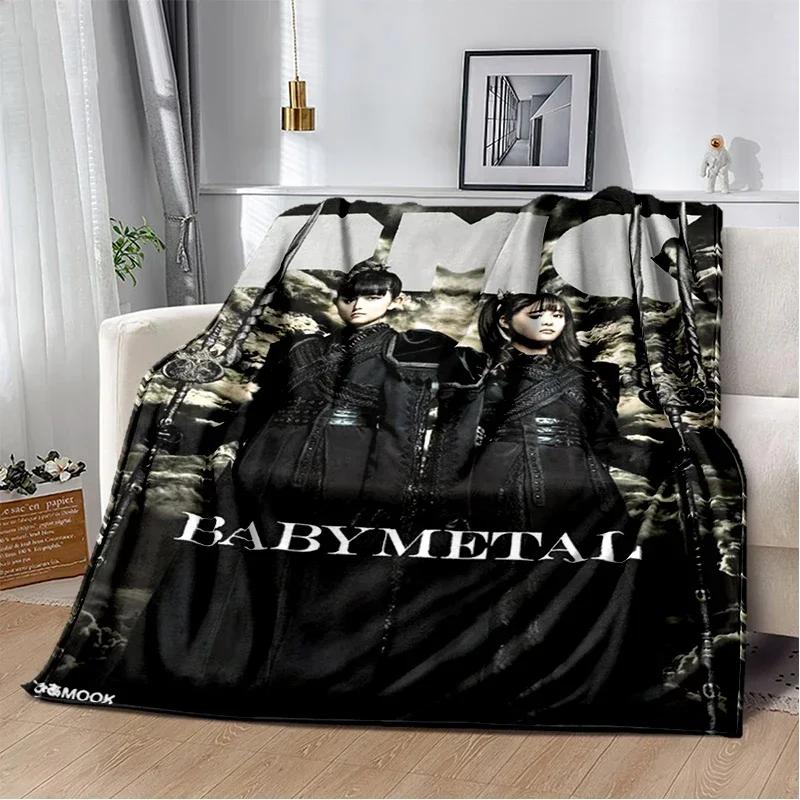 Babymetal combination warm printed blanket, office lounge sofa blanket, flannel household blanket multifunctional blanket