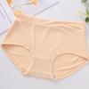 Women's Ultra-Thin Ice Silk Panties: Breathable Mesh, Mid-Waist, Plus Size, Seamless, Cotton Crotch