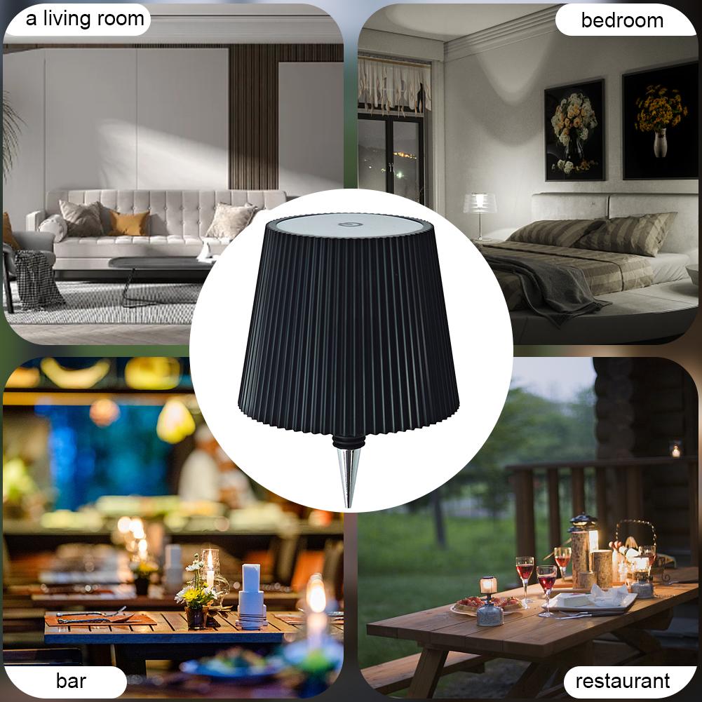 Wireless Bottle Lamp 3 Color + RGB Wine Bottle Light Rechargeable Decorative Night Light for Any Bottle Bedroom Restaurant & Bar