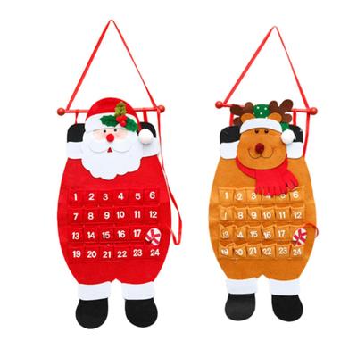 Christmas Advent Calendar Xmas Count To Christmas Christmas Decoration Hanging Decor for New Year Home Party Family Gift