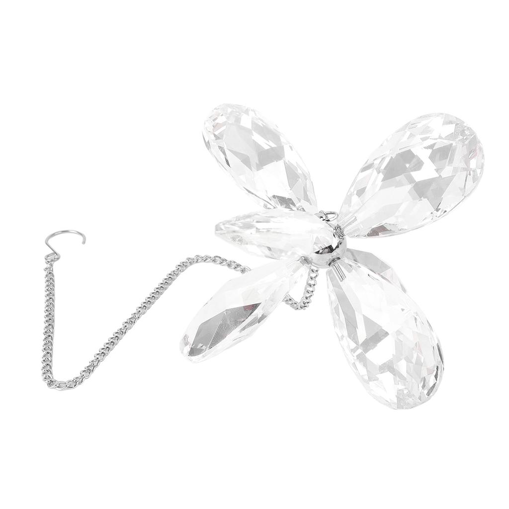     Colorful Six Leaf Flower Prism Pendant Window Hanging Ornament for Home Garden Wedding Patio   Decor