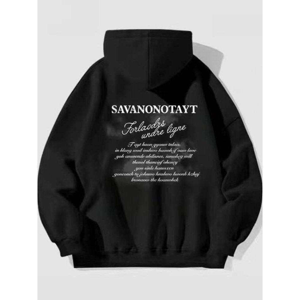Retro American Hoodie Couple with Hooded Jacket Ladies Autumn and Winter New Casual and Comfortable Sweatshirt