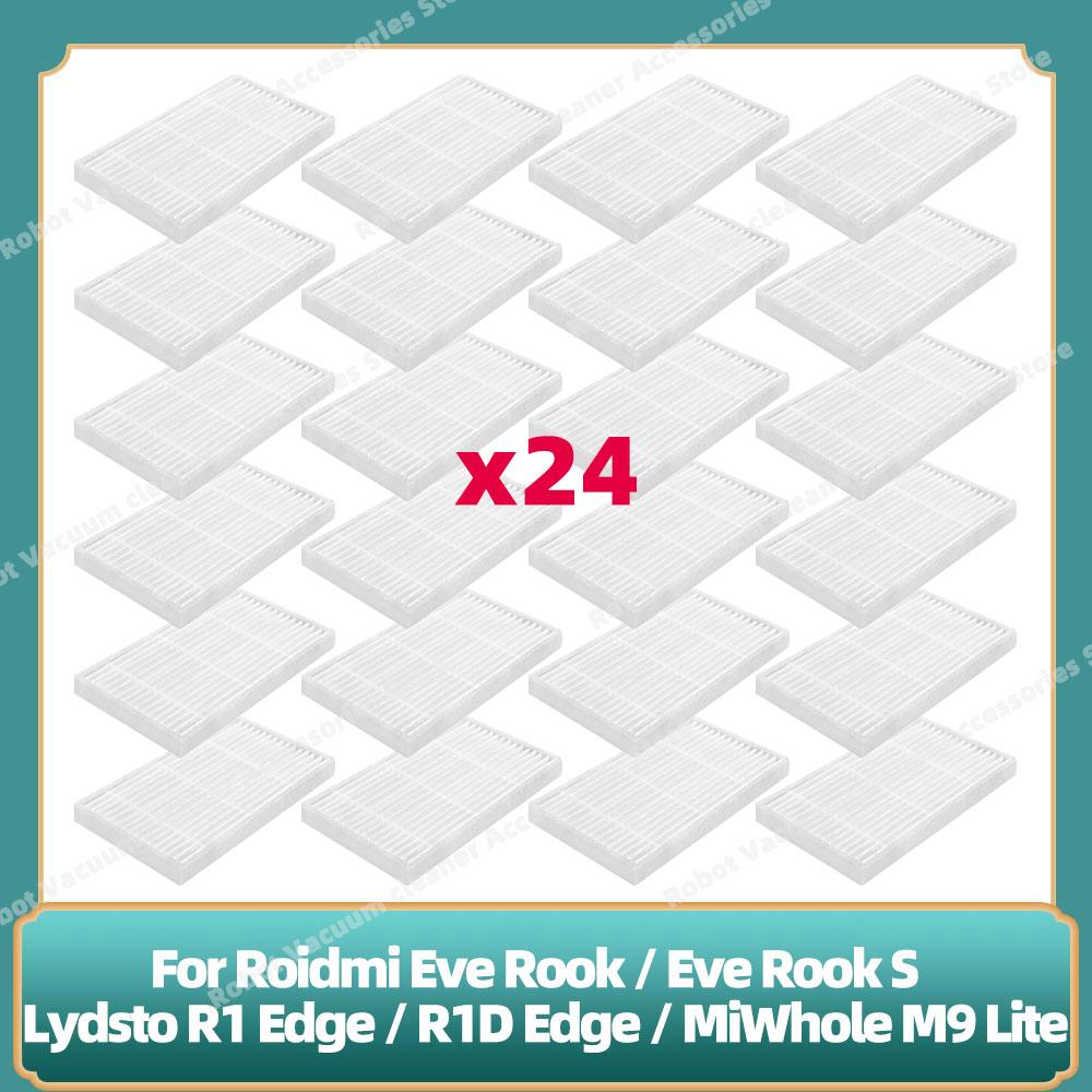 Compatible For Lydsto R1 Edge / R1D Edge / Roidmi Eve Rook / Eve Rook S / MiWhole M9 Lite Parts Side Brush Hepa Filter Mop Cloth