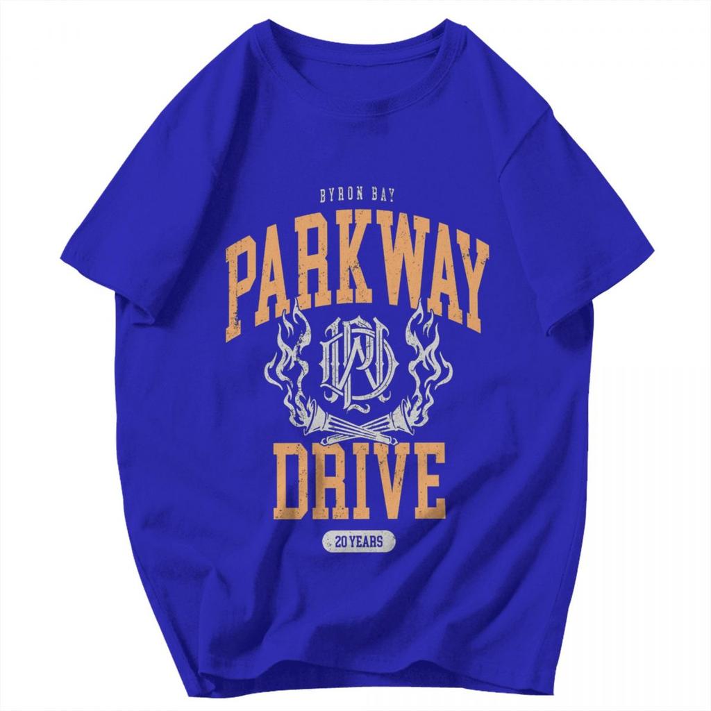 Men T Shirt Parkway Drive 20 Year Anniversary Europea Awesome Cotton Y2K Graphic Short Sleeve Unisex Clothing T Shirts