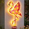 Solar Owl Light Butterfly Garden Decorative Metal Outdoor Wall Decor Waterproof IP65 Solar